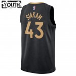 Maillot NBA Toronto Raptors Pascal Siakam 43 Nike 2022-23 City Edition Noir Swingman - Enfant